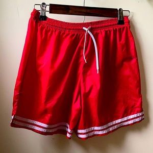 Retro Striped Soccer Shorts